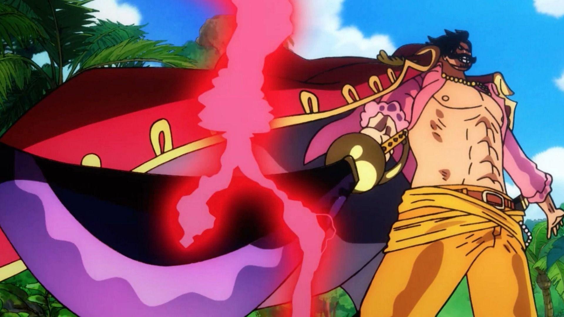 Rocks is a swordsman like Roger in One Piece (Image via Toei Animation)